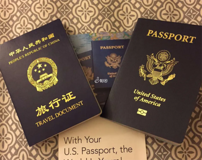 美宝有美国护照和中国旅行证