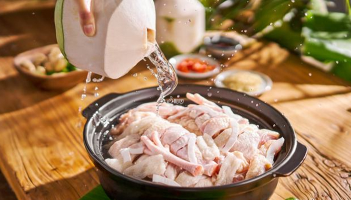 椰汁鸡是泰中菜系